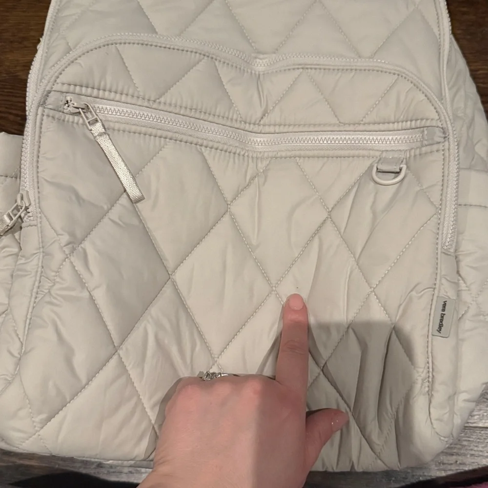 Vera Bradley Large Bancroft Backpack Pumice Stone in Featherweight - Picture 6 of 9